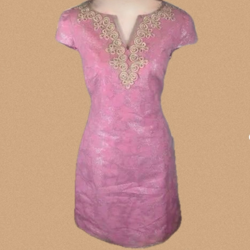 Lilly Pulitzer NWT Metallic Annie Shimmer Dress (2)